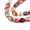 Electroplate Glass Beads Strands EGLA-S194-17B-3