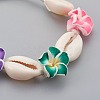 Cowrie Shell Anklets/Bracelets AJEW-AN00243-2