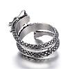 316 Surgical Stainless Steel Wide Band Rings RJEW-F054-03AS-3