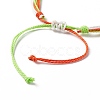 Waxed Polyester Multi-strand Bracelet BJEW-B065-04-4