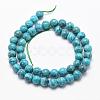Natural Marble Beads Strands G-K211-8mm-E-2