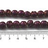 Electroplated Natural Lava Rock Beads Strands G-A251-E01-01B-4