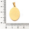 304 Stainless Steel Pendants STAS-K394-04G-01-3