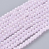 Electroplate Glass Beads Strands EGLA-A034-P2mm-B12-1