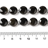 Natural Golden Sheen Obsidian Bead Strands G-C116-A07-01-5