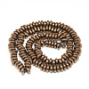 Electroplate Non-magnetic Synthetic Hematite Beads Strands X-G-T061-42E-2