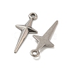 Non-Tarnish 304 Stainless Steel Pendants STAS-O004-06C-P-2