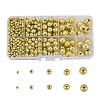 5 Sizes Plating Acrylic Beads PACR-LS0001-01G-1