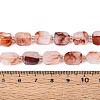 Natural Hematoid Quartz/Ferruginous Quartz Beads Strands G-C098-A28-01-5