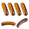 6Pcs Natural Tiger Eye Connector Charms G-OC0005-91A-1