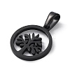 Ion Plating(IP) 304 Stainless Steel Pendants STAS-I136-16B-3