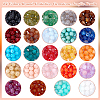 24 Colors Round Imitation Gemstone Acrylic Beads OACR-PH0004-09C-4