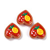 Handmade Heart Lampwork Beads Strands LAMP-P069-04A-06-2