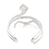 Non-Tarnish 304 Stainless Steel Snake Open Cuff Rings for Women RJEW-K273-09P-3