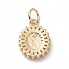 Rack Plating Brass Micro Pave Cubic Zirconia Pendants X-KK-G451-12G-2