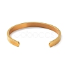 Ion Plating(IP) 304 Stainless Steel Star Cuff Bangles BJEW-F464-G-01-3