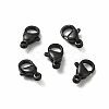 Spray Painted 304 Stainless Steel Lobster Claw Clasps STAS-R120-01B-02-2