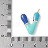 Brass Enamel Pendants KK-E093-03G-V-02-3