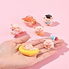 1Set Resin Pig Display Decoration AJEW-FS0001-25-9