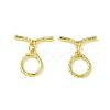 Rack Plating Eco-Friendly Brass Toggle Clasps KK-K330-43G-1