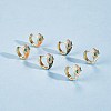 Cubic Zirconia Snake Hoop Earrings with Enamel EJEW-SZ0001-87D-4