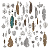 152Pcs 3 Style Tibetan Style Alloy Pendants FIND-PH0062-08-1