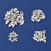 80Pcs 4 Style Pointed Back Glass Rhinestone Cabochons RGLA-FS0001-02-4