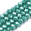 Electroplate Glass Beads Strands X-EGLA-A034-P10mm-A03-1