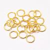 Brass Open Jump Rings KK-G277-5mm-G-NR-1