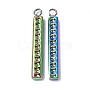 Ion Plating(IP) 304 Stainless Steel Pendant Cabochon Settings STAS-C066-15M-2