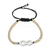 304 Stainless Steel Infinity Link Bracelets BJEW-F534-01GP-01-4