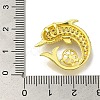 Rack Plating Brass Micro Pave Clear Cubic Zirconia Pendant Settings KK-H485-05G-3