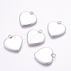 Tarnish Resistant 304 Stainless Steel Pendant Cabochon Settings STAS-E144-076A-2