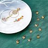 24Pcs 6 Style Heart Shape PVD Vacuum Plating 304 Stainless Steel Stud Earring Findings EJEW-UN0001-64-3