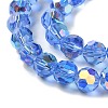 Electroplate Glass Beads Strands GLAA-Q099-E01-01-3