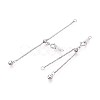 925 Sterling Silver Chain Extenders STER-T008-57S-1