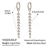 304 Stainless Steel Wheat Tassel Hoop Earrings ID4958-2-2