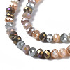 Electroplate Glass Beads Strands X-EGLA-T020-13B-01-3