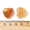 Heart Natural Yellow Aventurine Palm Stones G-C134-06A-09-3