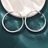 304 Stainless Steel Hoop Earrings EJEW-Z093-01P-01-3