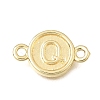 26Pcs 26 Styles Brass Disc with Initial Links Connector Charms KK-E802-36G-2