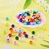 110Pcs 11 Colors Opaque Acrylic European Beads SACR-TA0001-75-5