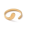 304 Stainless Steel Open Cuff Rings RJEW-Q808-02A-G-2