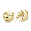 Brass Hoop Earrings LS-EJEW-H104-19G-3