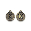 Alloy Pendant Cabochon Settings PALLOY-N156-01K-AB-2