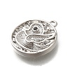Brass Micro Pave Cubic Zirconia Pendants LS-KK-Q035-16B-P-2