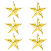 6Pcs Star Alloy Lapel Pin Backs for Backpack Clothes JEWB-FH0003-07A-1