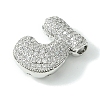 Rack Plating Brass Cubic Zirconia Pendants KK-S378-02P-J-2