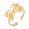 Ocean Themes 304 Stainless Steel Open Cuff Rings for Women RJEW-K293-02D-G-2