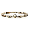 Natural Green Spot Jasper Beads Stretch Bracelets for Men Women ZE2494-1-1